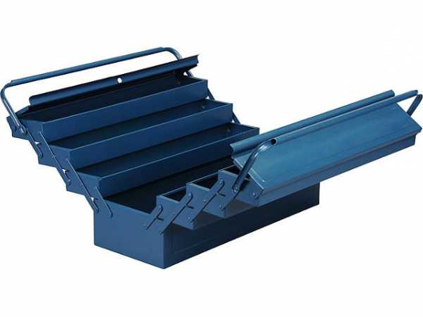 Werkzeugkasten blau BxTxH 560x220x265mm McPlus Metall 7/57