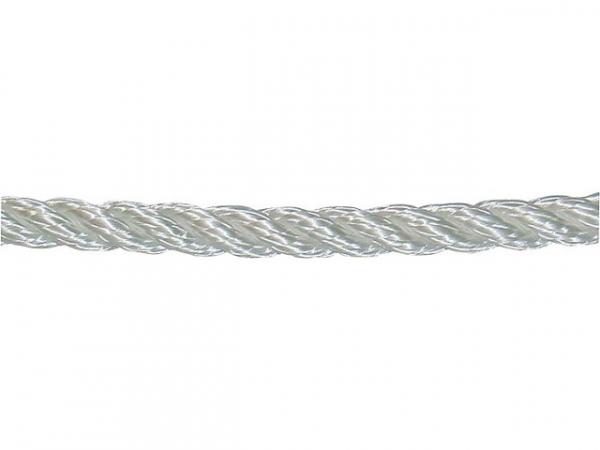GEWA-Faserseil, Polyamid gedreht d= 4mm, Länge 25 m Farbe weiß