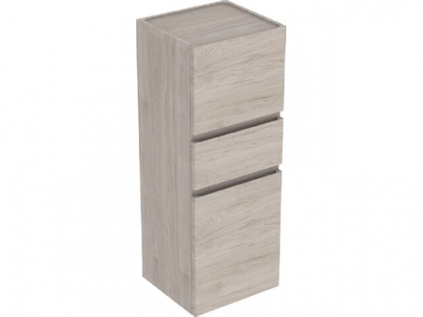 Hochschrank Geberit Renova Plan 2 Türen, 1 Schublade, 390x1050x360 mm Nussbaum hickory hell