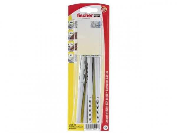 Fischer Langschaftdübel SXR 8x120 Z, Senkkopf, schraube (PZ), 52206 SB-Programm