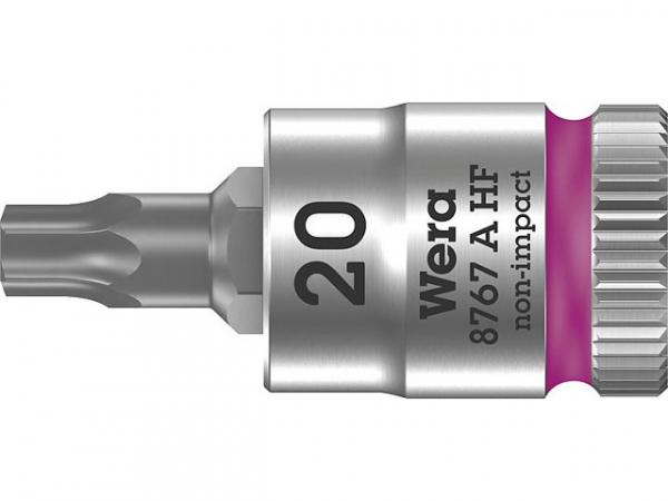 Knarreneinsatz 8767 A HF Torx T20 Länge 28,0mm Antrieb 6,3mm 1/4'