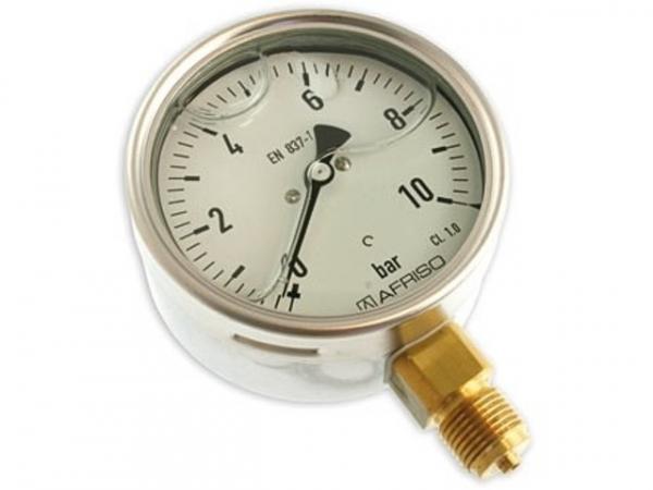 Manometer Glyzerin NG 100 radial -1 bis +15 bar