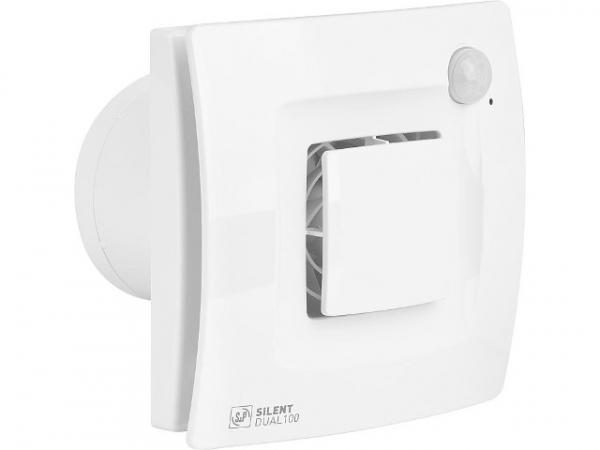 Kleinraumventilator Silent Dual NW 100, V=90 m3/h Bewegung+Feuchtesteuerung