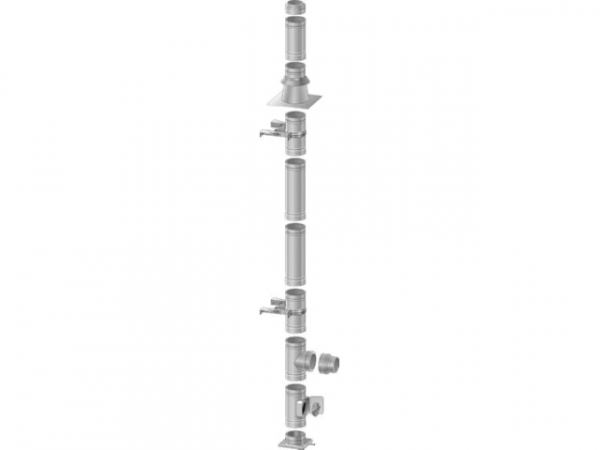 Lfix DW NW 100 Grundpaket (FU,FB) Abgassystem Edelstahl