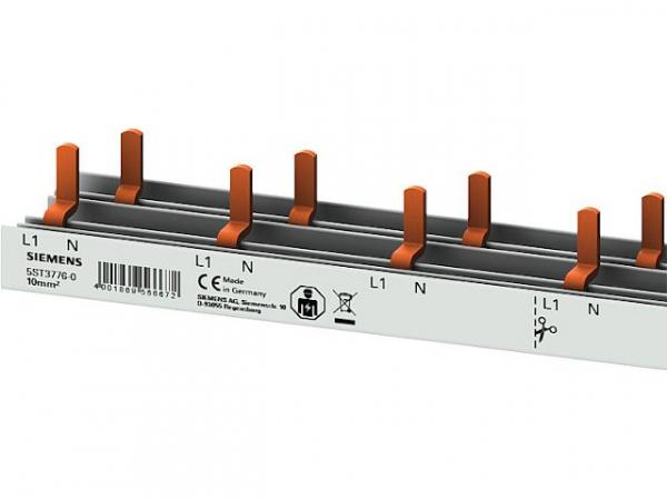 Stiftsammelschiene, 10mm² 1p/N für AFDD + FI/LS / 1000mm Siemens 5ST3776-0 (55TE)