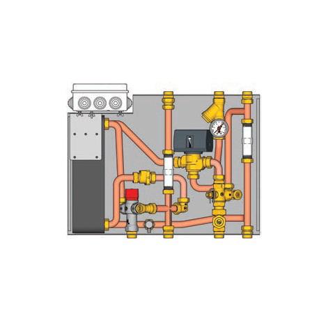 GE556Y302 Wohnungsübergabestation mit dezentraler Warmwasser GE556Y302 Wohnungsübergabestation mit dezentraler Warmwasser