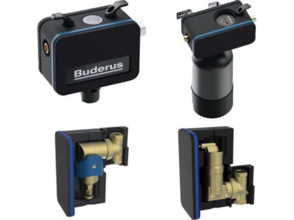 Buderus System-Brennwertkessel Logano plus E3-PKP8000 Paket Logaplus-Paket E3-PKP8000 2" mit digitaler Anzeige Füllkombination Luft- und Sch