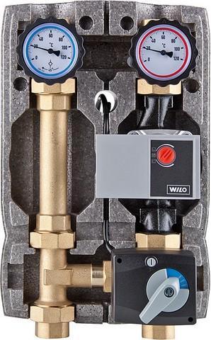 Heizkreisset Easyflow DN 25 mit Isolierung, 3-Wege-Mischer Stellmotor+Wilo Yonos Para RS 25-6 OEM