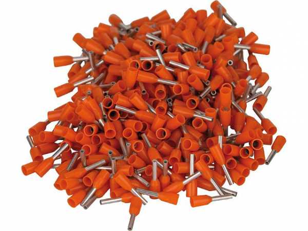 Ader-Endhülse isoliert, 0,5x12, orange Beutel á 100 Stück
