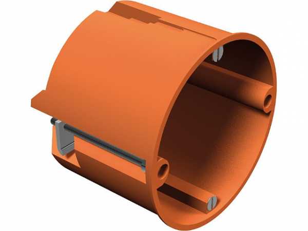 Hohlwand-Geräte-/Verbindungsdose Höhe 61mm, D=68mm Typ HV 60, orange / 1 Stück