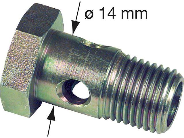 Hohlschraube R 1/4AG für Schlauch mit 14mm Ring