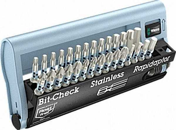Wera' Edelstahl-Bit-Box 'Bit-Check' 30-teilig