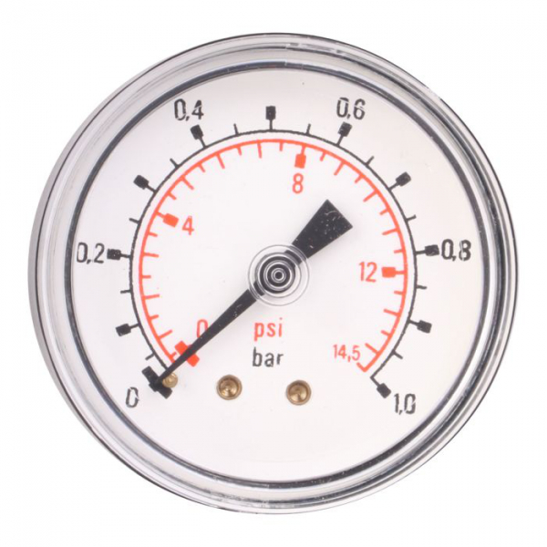 Manometer NG 63 axial 0 bis 1 bar