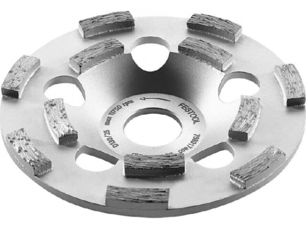 Diamantschleifteller Festool DIA HARD, d 130 mm, für harten Altbeton, Epoxidharze, Beschichtungen und Farben auf Beton