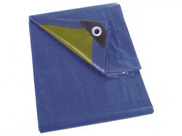 ABDECKPLANE - BLAU/KHAKI - STARK - 6x8 m 259-68 110 g/m²