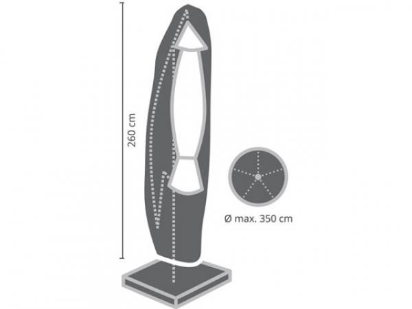 Schutzhülle für Schirm Max. D 350 cm OCPFA