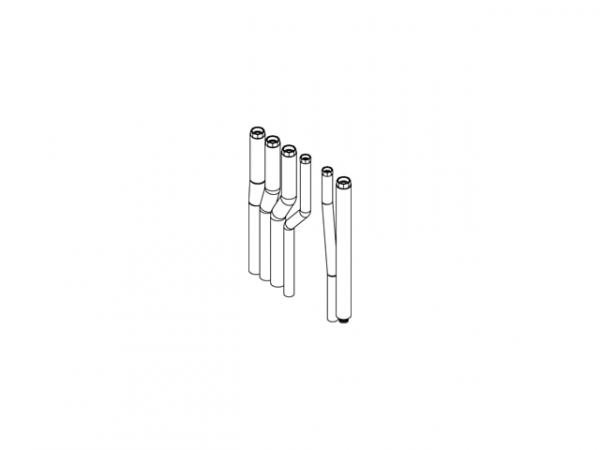 Viessmann Anschluss-Set AP nach oben, 2 Heizkreise ZK06404