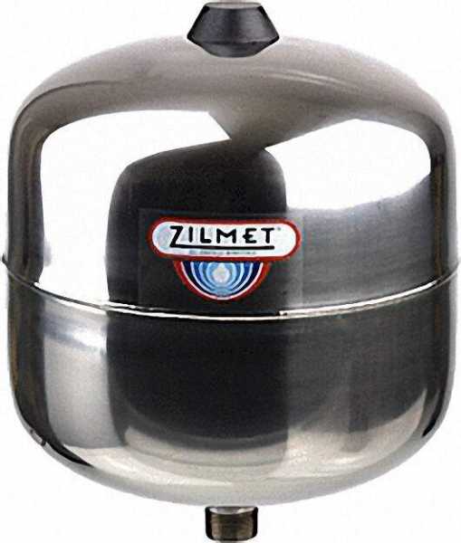 ZILMET Ausdehnungsgefäß Zilflex-Hydro Plus E - Edelstahl 8 Liter