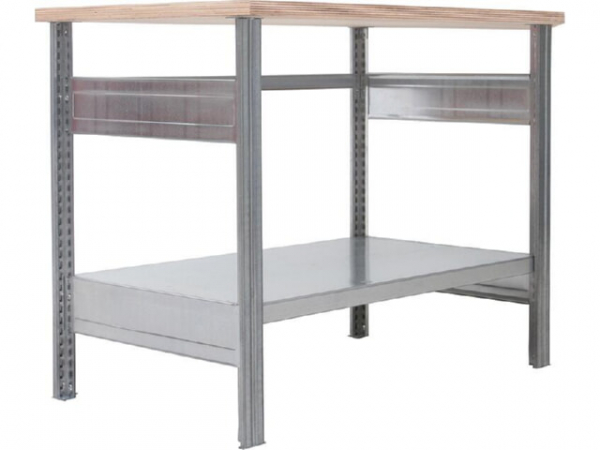 Werktisch, 1 Fachboden, Breite 1100mm, Höhe 880mm, Tiefe 700mm