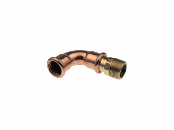 Logafix Kupfer Gas Pressfitting Übergangswinkel 90Gr i/a 18xR3/4 für M-Kontur