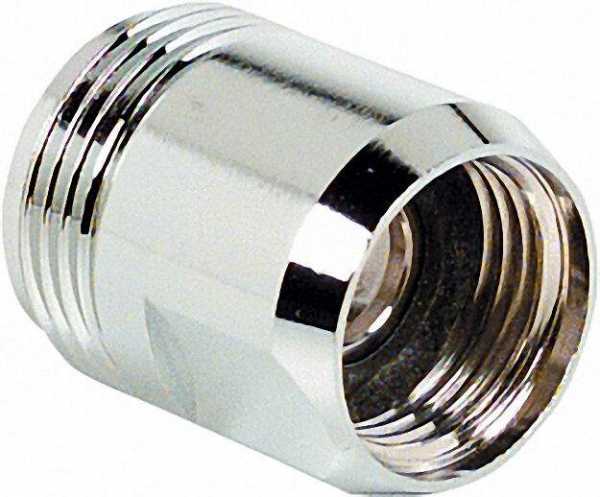 Reduzierstück Messing verchromt IG 1/2'' auf AG 3/4'' mit 18mm Bohrung für Schwenkausläufür