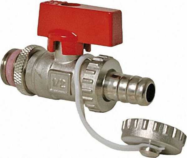 KFE-Kugelhahn mit Hebel R1/2'' vernickelt Schwermodell