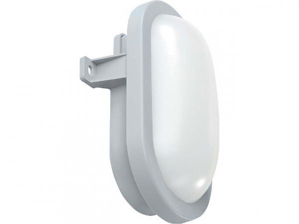 LED-Ovalleuchte 10W 800lm mit Bewegungsmelder, grau