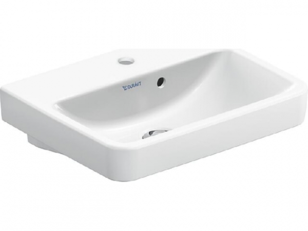 Handwaschbecken Duravit No. 1 BxHxT: 450 x 140 x 350 mm, m. Ül. seitl. , m. 1 HL, weiß