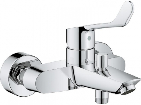 Einhebel-Wannenmischer Grohe Eurosmart, chrom langer Hebel