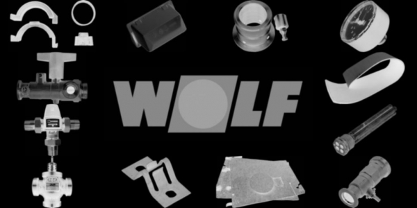 WOLF 2462002 Gussgliederblock geteilt(Hinweis: Bitte Pressnippel Art.-Nr.2474008 und Dichtungskitt 3710010mitbestellen)