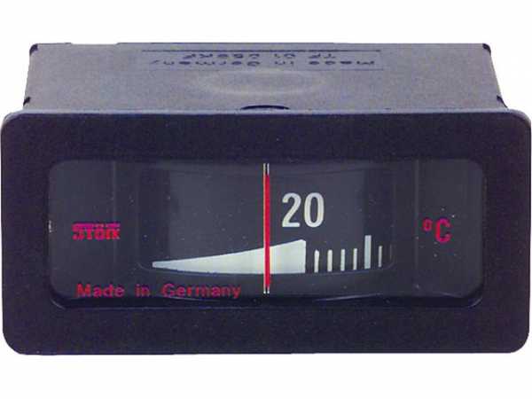 Fernthermometer 0 - 120°C mit 1,5 m Kapillarrohr Kessel-Thermometer 58 mm x 25 mm, Einbaulage waagrecht