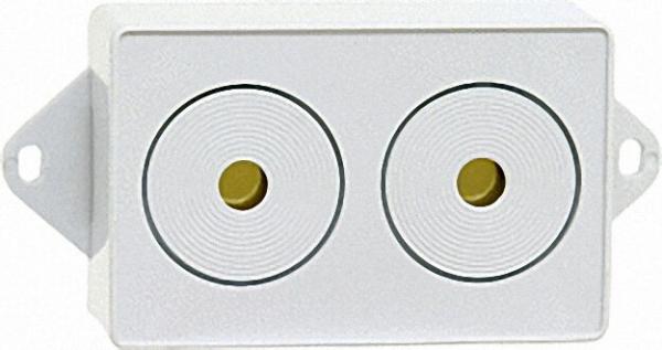 Externe Piezo-Sirene AS 05, 12 V DC 100 mA, Lautstärke ca. 110 dB(A)/m Innenmontage, zu Gasmelder GA