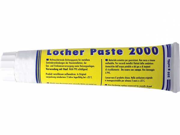 Locher-Paste 2000 / 250g Tube für Gas/Wasser in Verwendung mit Hanf