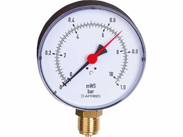 Hydrometer Hy 100 1/2" radial 0 - 1,6 bar