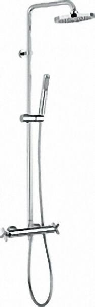EVENES Brausesystem Spring, Handbrause, bewegl. Kopfbrause D=200mm, Sicher- heitssperre bei 38°, Dur