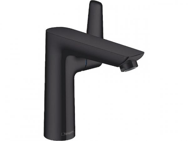 Waschtischmischer Hansgrohe 150 Talis E mit Ablaufgarnitur schwarz matt, Ausladung 141mm