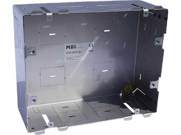 Metall Unterputzdose für Touchpanel, Größe: 7 Zoll, BxHxT: 213x171x84mm