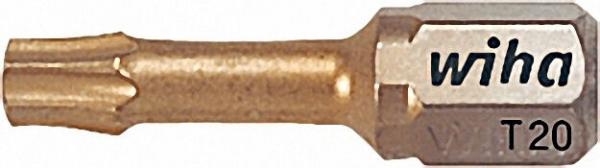 WIHA TiN-Torsions-Bit, TORX, Form C 6, 3 Typ 7015 TiN, T27 x 25