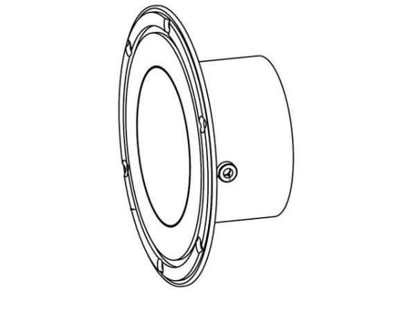 WOLF 2651094 Eintrittsanschluss-Rauchrohrstutzen130 inkl. O-Ring