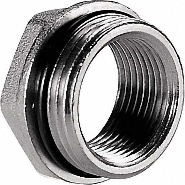Reduzier-Stück mit AG-IG 3/4'' AG x 3/8'' IG vernickelt