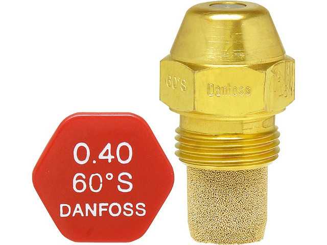 Ölbrennerdüse Öldüse Danfoss Vollkegel OD Größe 0,60/30° bis 1,10/80° S 