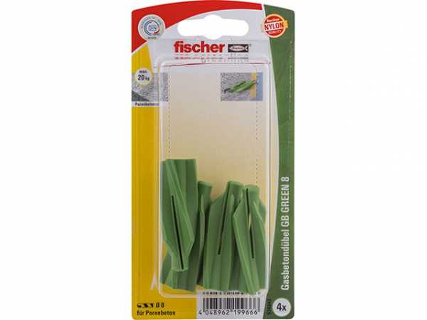 Fischer 524842 Gasbetondübel GB GREEN 8 SB-Programm