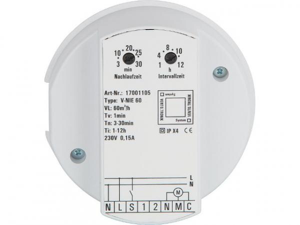 Steuerbaustein EVENES Typ V-NIE60 60m³/h Nachlauf Einschaltverz. Intervallbetrieb