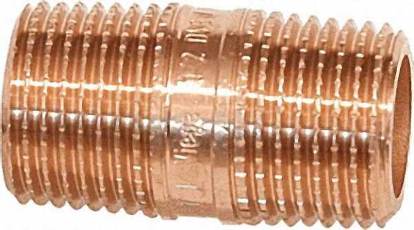Rotguß-Gewindefitting Rohrdoppelnippel Typ 3530R, 1/2''x180mm (A/A)