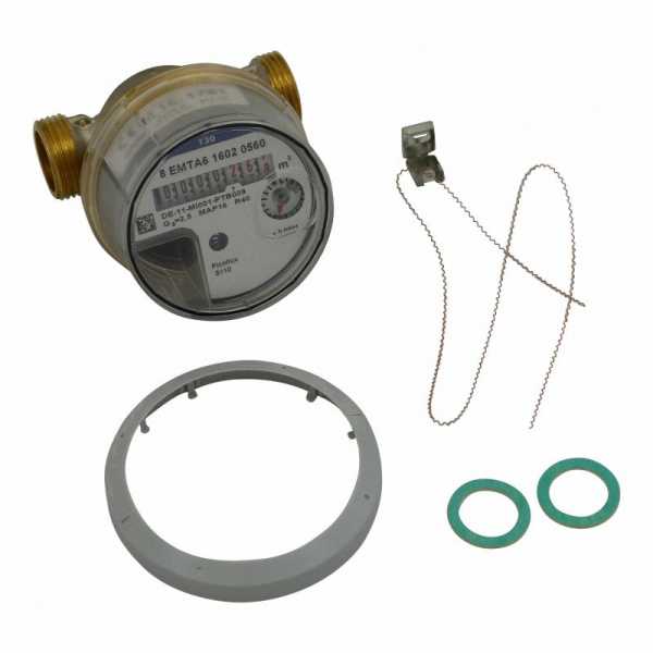 ELSTER Einstrahlzähler S110 EAK 2,5 R40 DN15, 30°C, 80mm R1/2" (inkl. Eichgebühren)