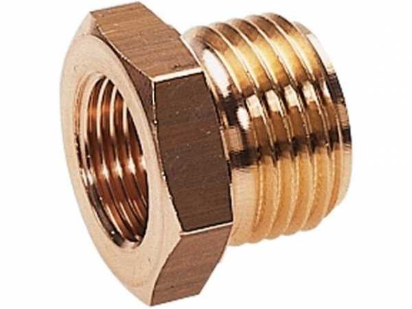 Reduzierstück Messing 3/8 IGx3/4 AG