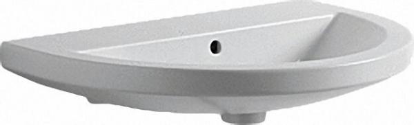 Keramikwaschtisch Thin o. Hahnloch BxT=70x45cm/halbrund