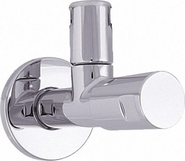 Eckventil Design-tec classic line DIN DVGW, hochglanz verchromt selbstdichtendes Anschlussgewinde