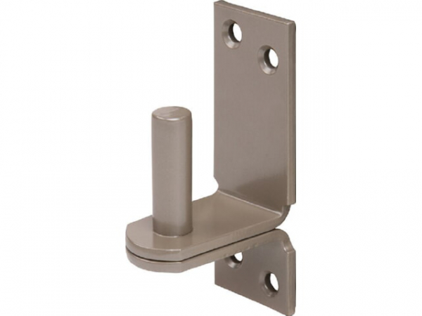 Kloben auf Platte DURAVIS ? 13 mm, DII-Haken, Material: Stahl, blau verzinkt, Oberfläche: perlbeige RAL 1035