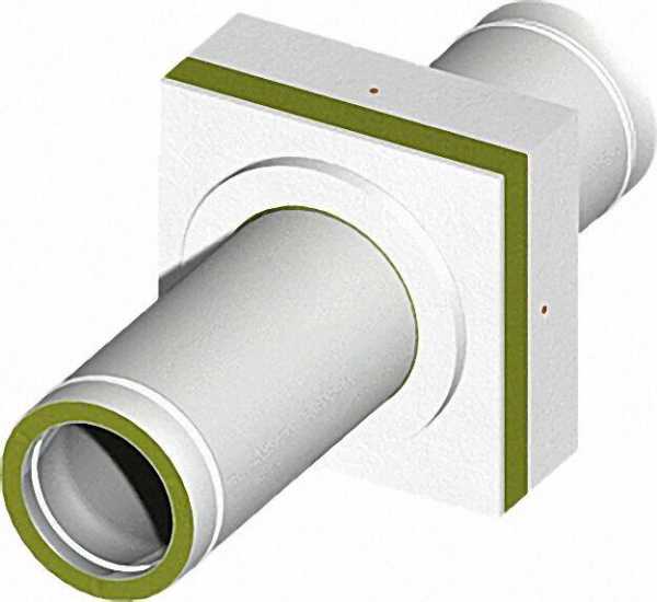 Brandschutzdurchführung für doppelwandige Rohre 130mm mit 30mm Isolierstärke, Wanddicke:200-250mm
